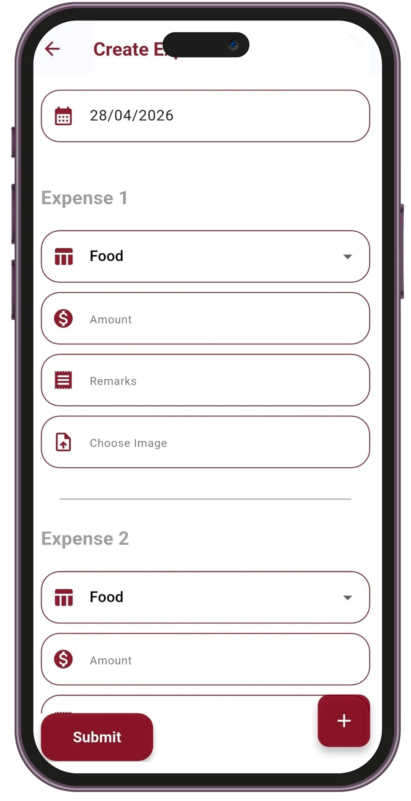 HRMS app screen 3
