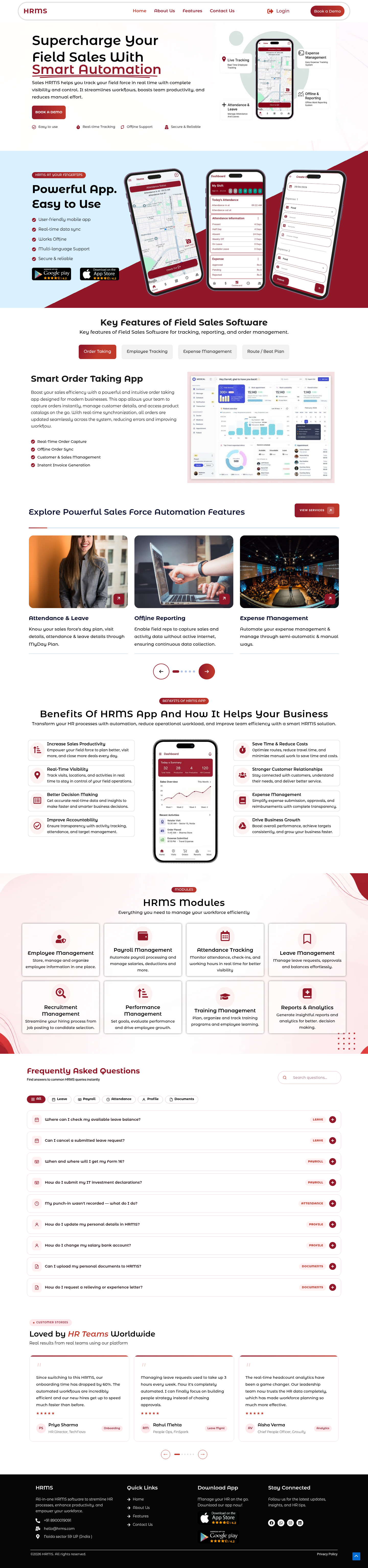HRMS Website