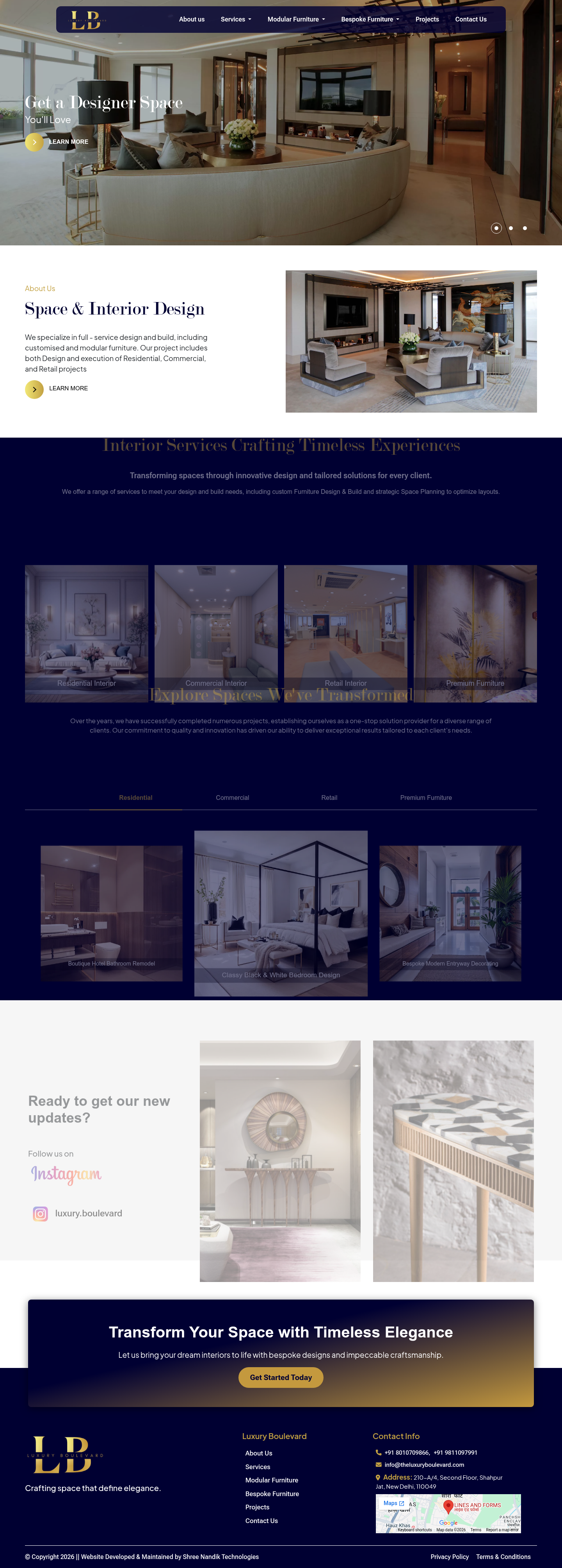 The Luxury Boulevard Website